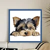 Yorkshire Terrier-11CT Stamped Cross Stitch 40*40cm/15.75*15.75in tapestrymarket