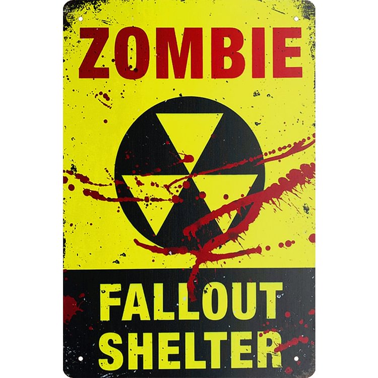 Warning & Slogan - Vintage Tin Signs/Wooden Signs - 7.9x11.8in & 11.8x15.7in