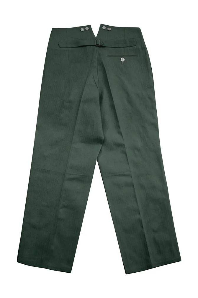   RAD German Summer HBT Green Drill Service Trousers German-Uniform
