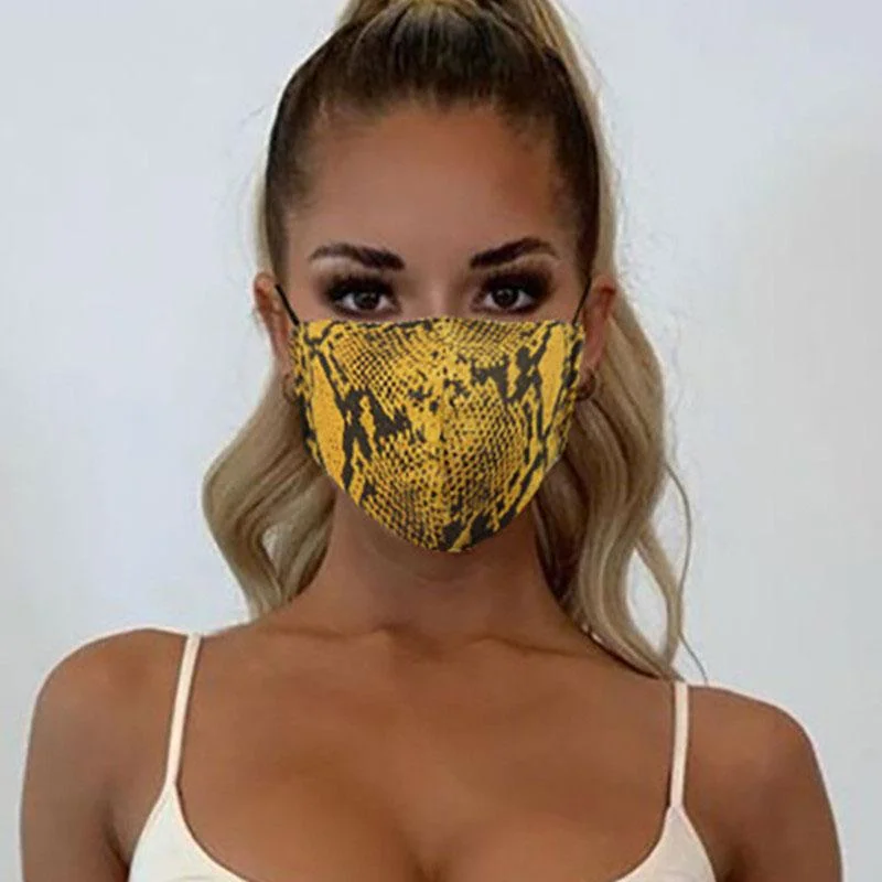 Stylish Textured Print Face Protection