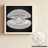 DIY Pearl Painting Seashell for Home Wall Decor(25x25cm)