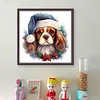 Christmas Dog-11CT Stamped Cross Stitch 40*40cm/15.75*15.75in