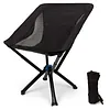 Camping Chair - Aluminum Alloy Portable Chair Lightweight Folding Backrest Moon Chair Suitable for Outdoor Camping Travel Beach Picnic BBQ Backpacking