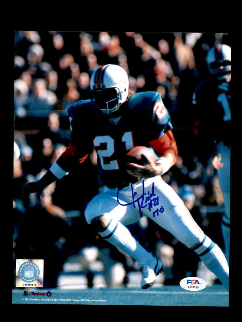 Jim Kiick PSA DNA Coa Signed 8x10 Photo Poster painting Dolphins Autograph