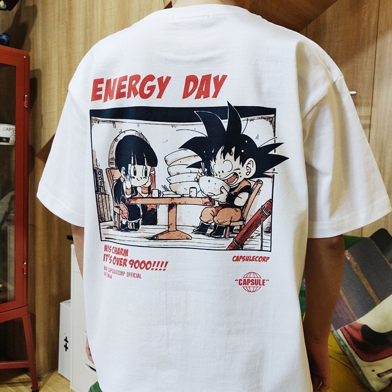 Pure Cotton Dragon Ball Goku & Chichi T-shirt weebmemes