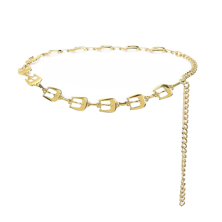 Gold Metal Adjustable Belt Chain