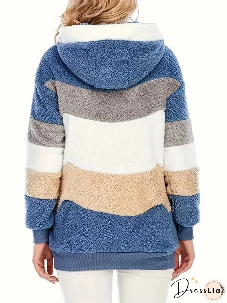 Cozy Tie-Dye Fleece Jacket for Women