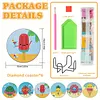 6pcs DIY Diamond Painting Coaster Kit With Holder - Summer Fruits