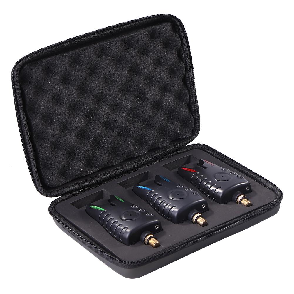 

3x Digital LED Fishing Bite Alarm Adjustable Volume Alert Fishing Alarm (B, 501 Original