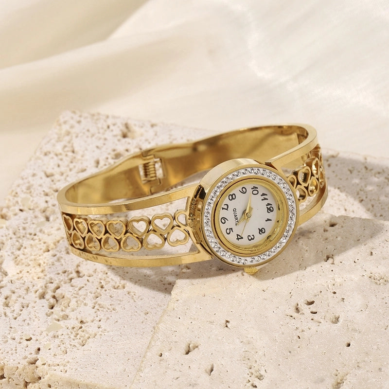 Elegant Solid Color Quartz Women’s Watches