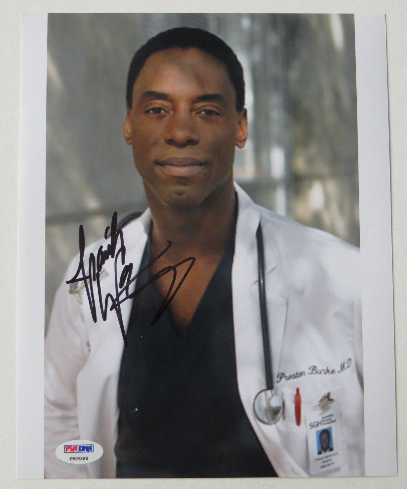 Isaiah Washington Signed Grey's Anatomy 8x10 Photo Poster painting (PSA/DNA) #P92098