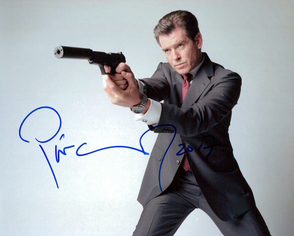 Pierce Brosnan (007 James Bond) signed authentic 8x10 Photo Poster painting COA