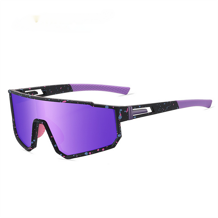 Oversize Polarized Siamese Lens Cycling Sunglasses