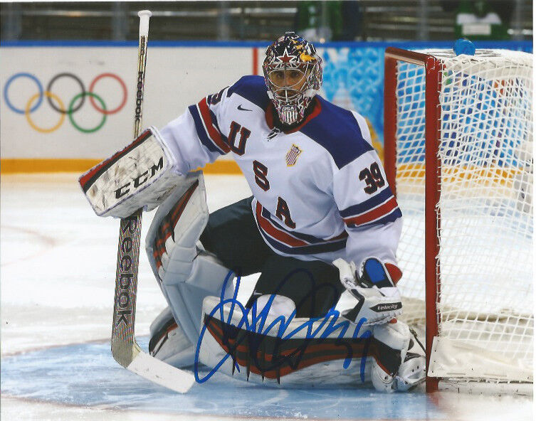 Team USA Ryan Miller Signed Autographed 8x10 Photo Poster painting COA