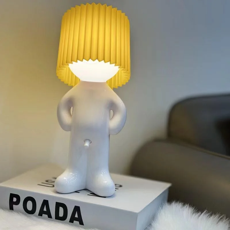 Modest Mike Lamp,Shy Boy Table Lamp, Naughty Little Boy Lamp,Fun Night lamp for Adults,Light Creative Small Night,That Wiener Switch,Gift Valentines Day Present (Yellow-1)