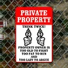 Warning - Vintage Metal Signs(12*16Inch) - Warning