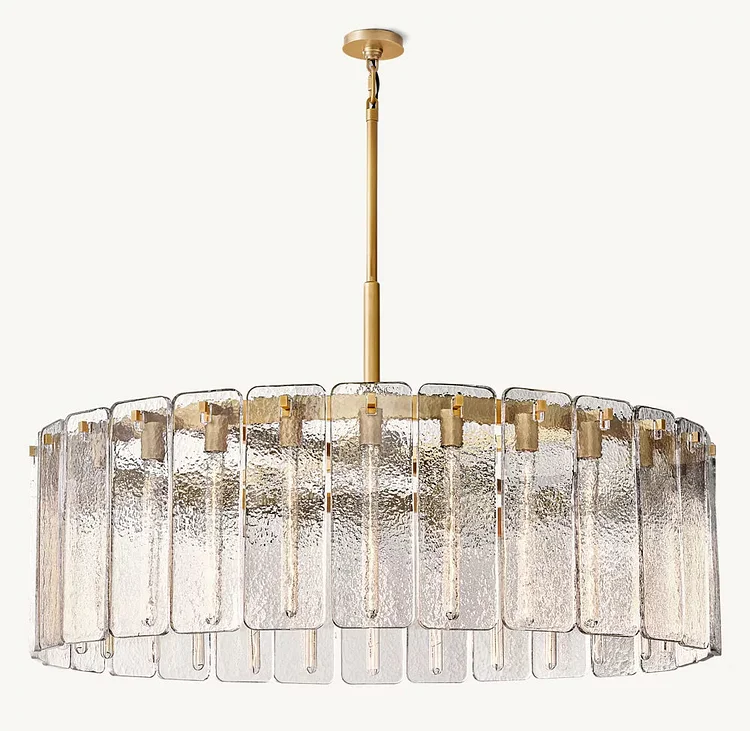 Clementine Glass Round Chandelier 48" Vjlight