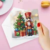 (US Local)6Pcs Nutcracker DIY Diamond Painting Card for Holiday Party Favors for Friends Greeting Card Kit