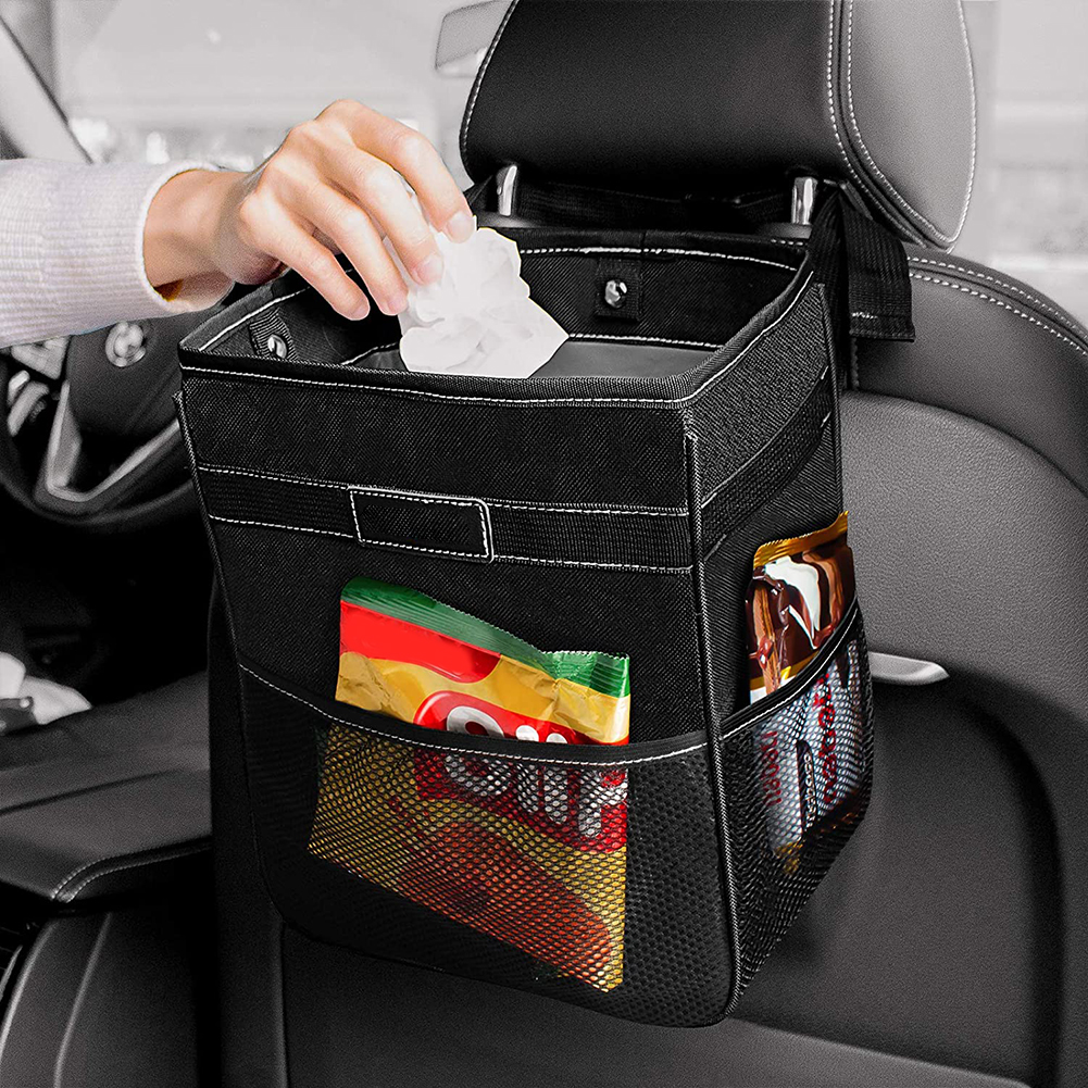 

Waterproof Car Interior Trash Can Large Capacity Garbage Litter Storage Bin, 501 Original