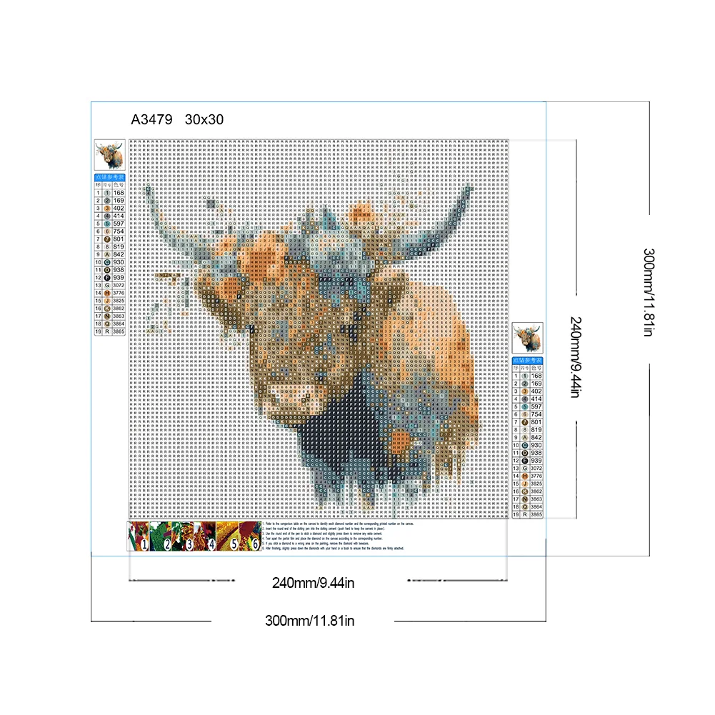 Diamond Painting - Full Round Drill - Flower Yak(Canvas|30*30cm)