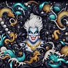 (Counted/Stamped)Disney Villain-Ursula-11CT Cross Stitch 45*45cm/17.72*17.72in