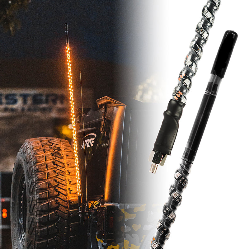 CB Radio Antenna with Whip Light 4FT