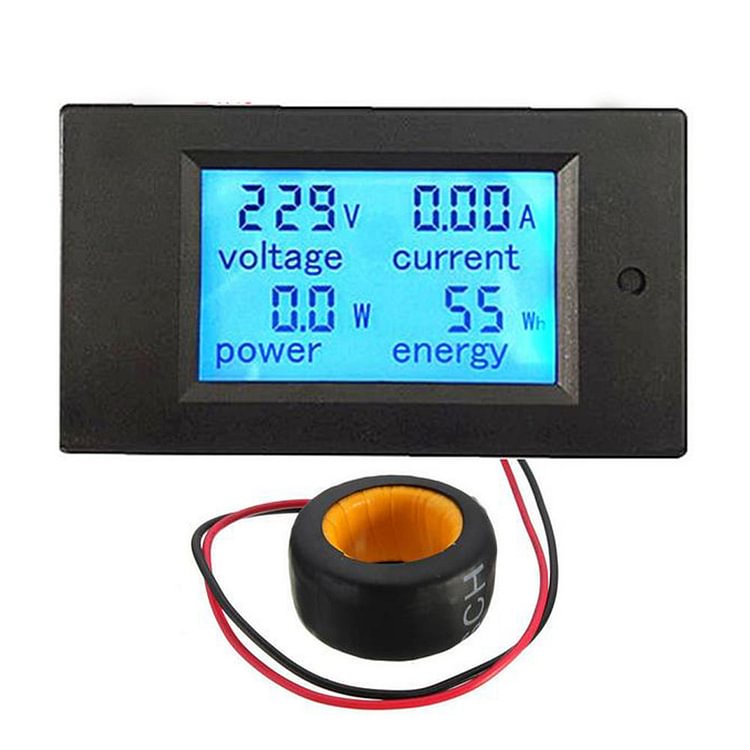 100 AC Digital LED Power Panel Meter Monitor Power Energy Voltmeter Ammeter
