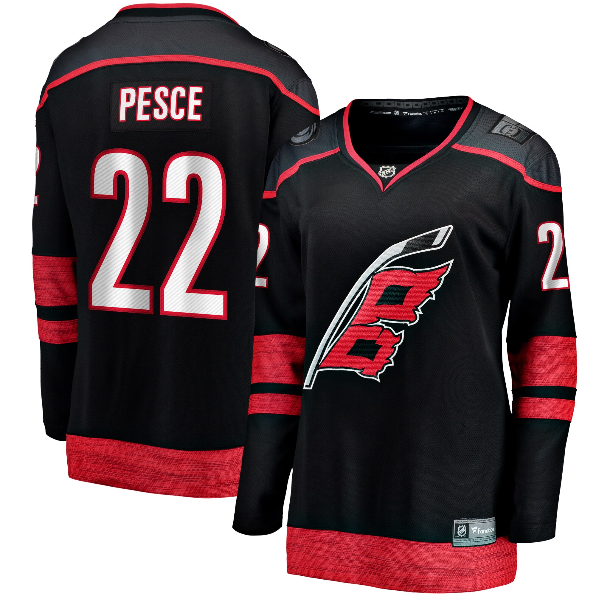 Brett Pesce Carolina Hurricanes Fanatics Women&rsquo;s Home Breakaway   Jersey &ndash; Black mysite