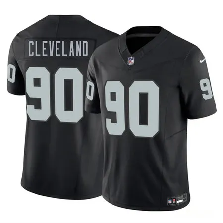 Men's Las Vegas Raiders #90 Brandon Cleveland Black 2026 NFL Draft Vapor F.U.S.E. Limited Jersey