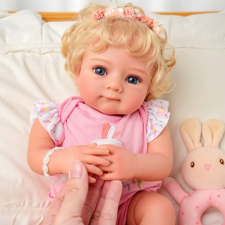 Babeside Quiet Reborn Baby Ziva 17" Little Infant Girl Emotional Support Presence