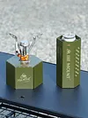 Camping Gas Can Case Anti-Fall Gas Canister Protective Cover Metal Camping Tools