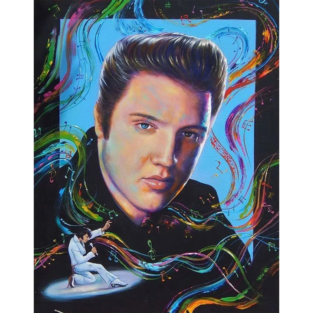 

Elvis Presley - Round Drill Diamond Painting - 30*40CM, 501 Original