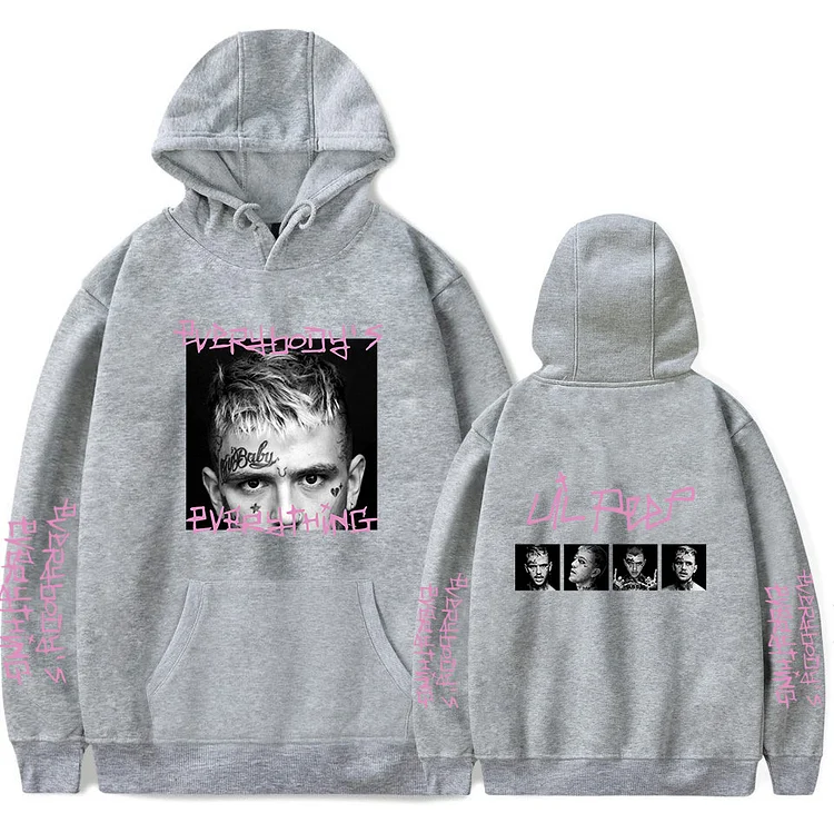 Hip Hop LilPeep Printed Hoodie Pullover Sweatshirt Streetwear at Hiphopee