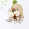 10PCS Neutral Beige Khaki Wedding Catering Bridal Groom Guests Corsage Boutonniere Wrist Artificial Flower Bouquets