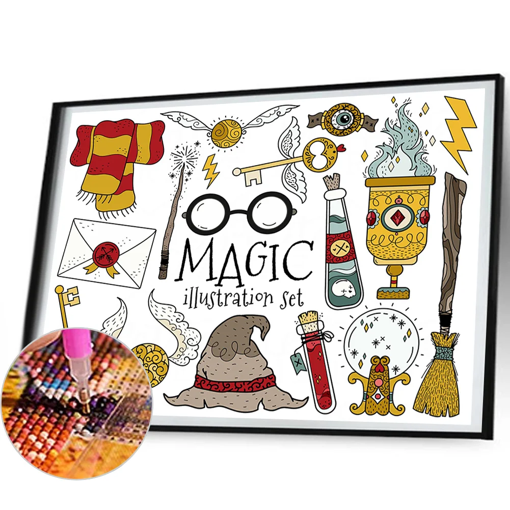 Diamond Painting - Full Round Drill - Harry Potter Gadget(Canvas|50*40cm)