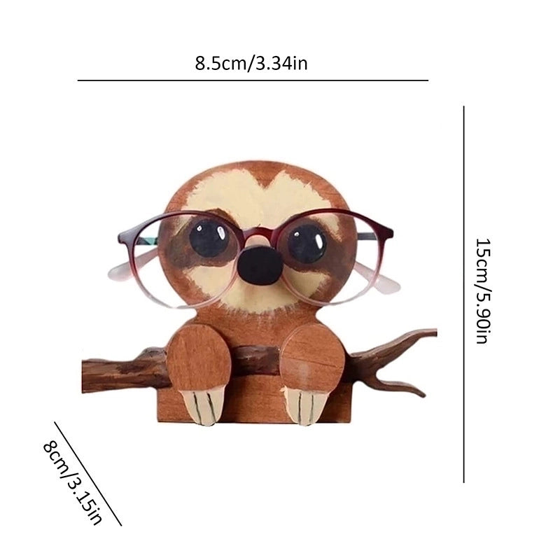 Cartoon Style Animal Wood Ornaments Artificial Decorations