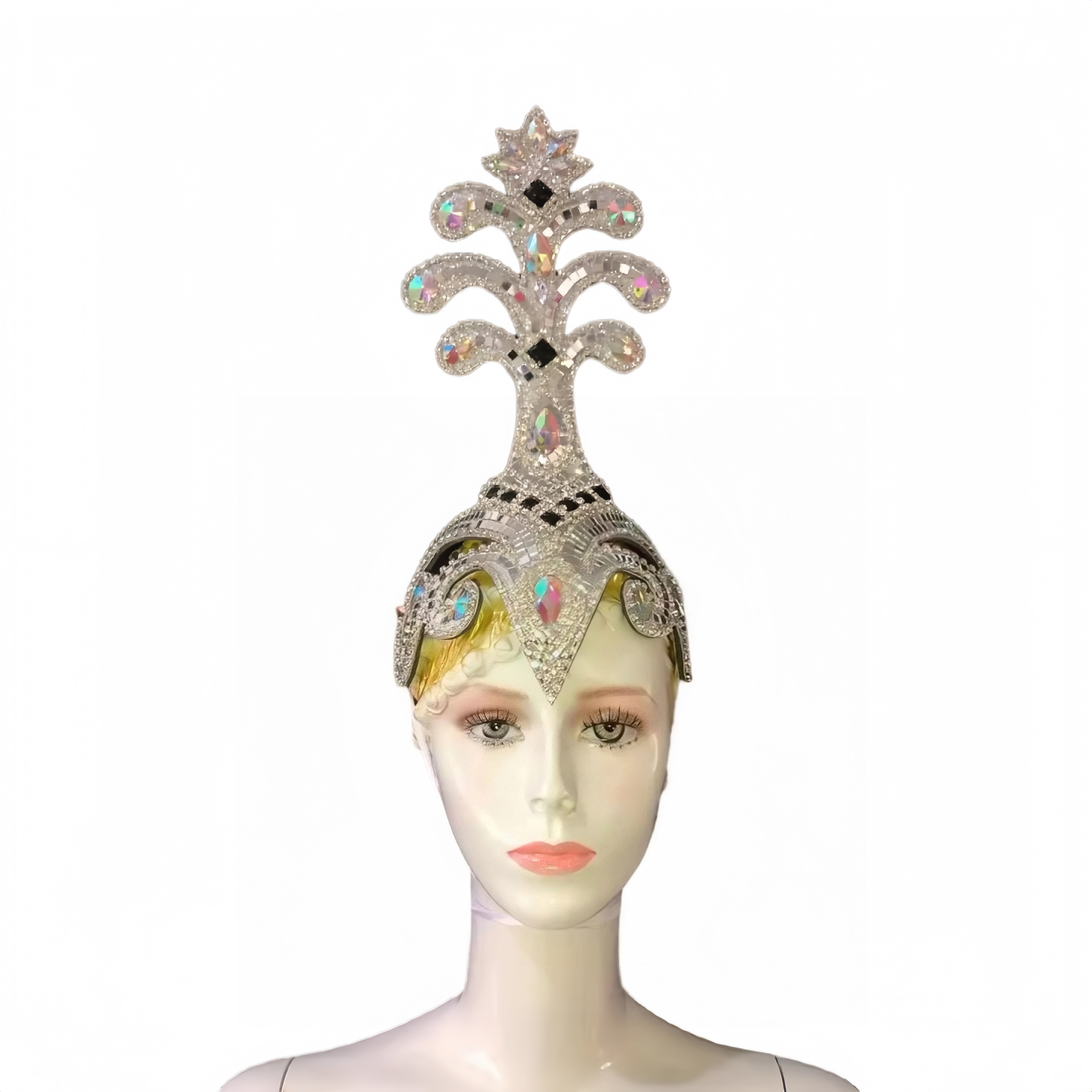 VCSHOES Latin dance Samba accessories Fashion exquisite headdress feathers Delicate dance shows accessories Samba clothing