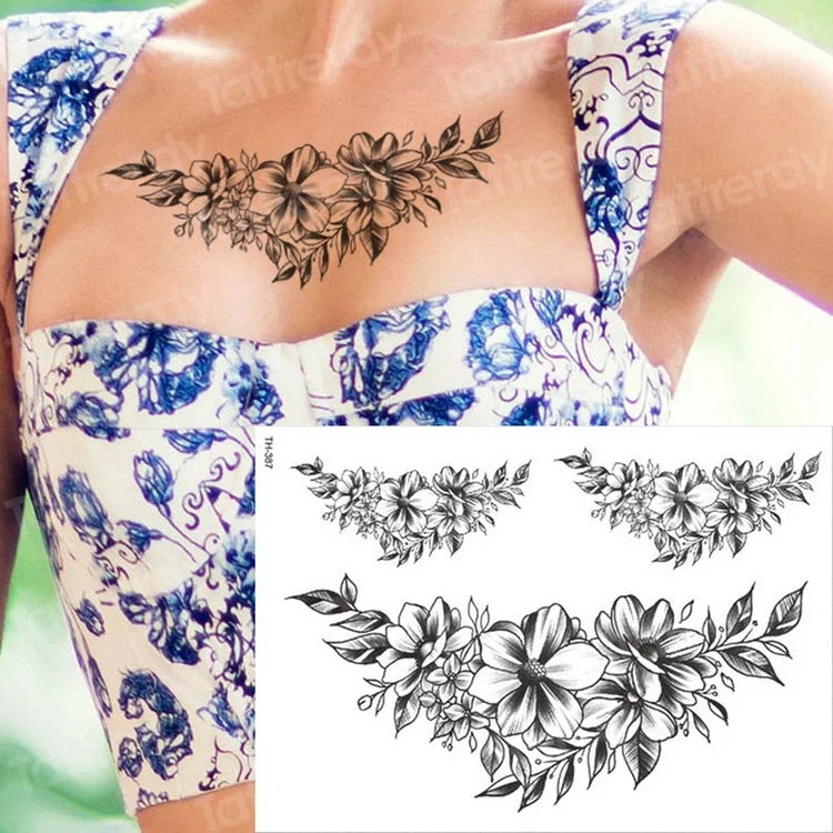 sketches tattoo designs sexy tattoo back black mehndi stickers horse rose tattoo waterproof temporary tattoos for women body art