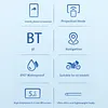 5 Inch Motorcycle Carplay Navigation System with Wireless CarPlay & Android Auto Portable Screen with BT Navigation for Motorcycle
