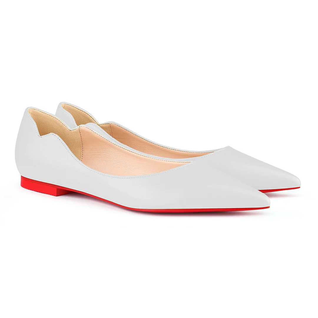 Women's Flats Pointed Toe Internal Increase Chunky Heels Red Bottom Kitten Heels Hot Chickita Daily Pumps for Women-MERUMOTE