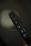 Mother-of-Pearl Inlaid Lacquerware: Circular Design, Lacquer Artistry, Inlay Materials, Black Lacquer Base