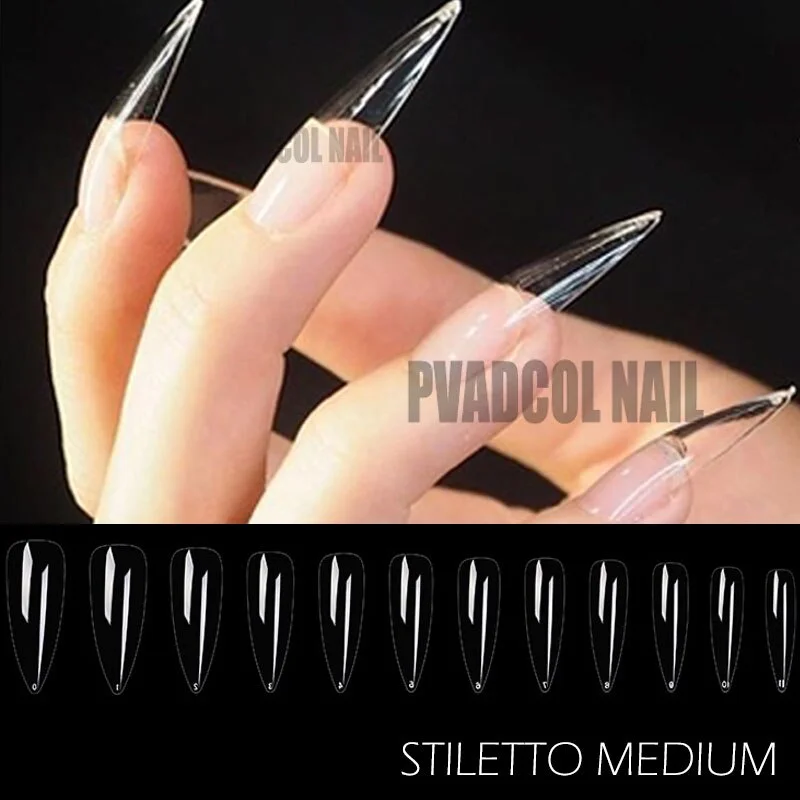 XXL Extra Long Tapered Coffin False Nail Tips Full Cover Nails Fake Tip Press On Salon Manicure Supply-Nail Inspo