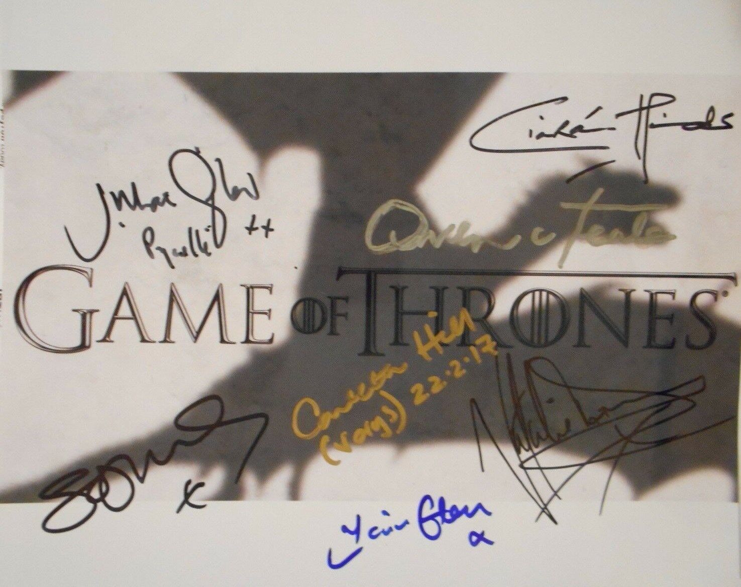 SEVEN Great autographs from Cast of GOT 8x10 Photo Poster painting in person Obtained Signatures