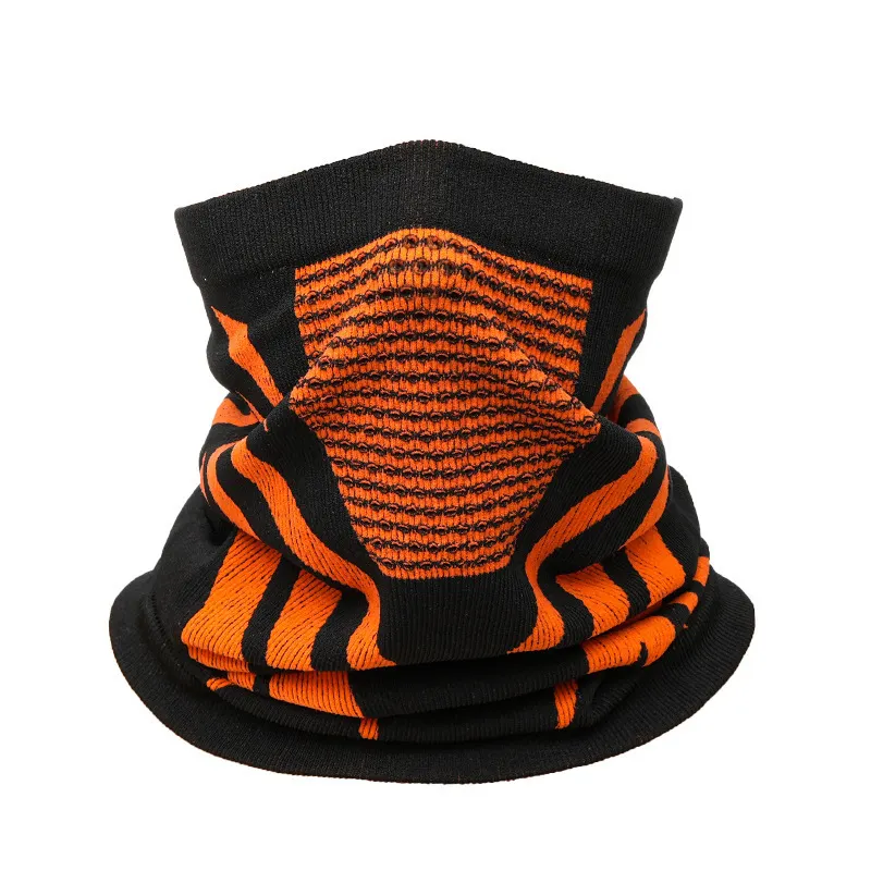 Men's Outdoor Warm Scarf with Velvet Neckband for Cycling in Autumn and Winter