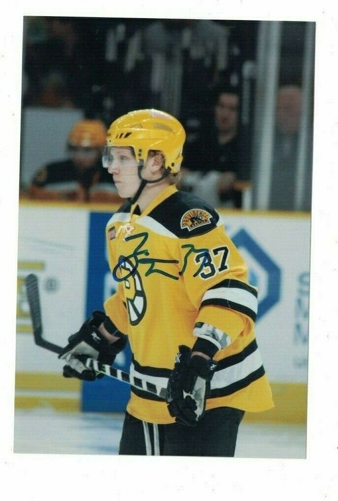 Zach Trotman Providence Bruins Signed 4x6 Hockey Photo Poster painting W/Our COA