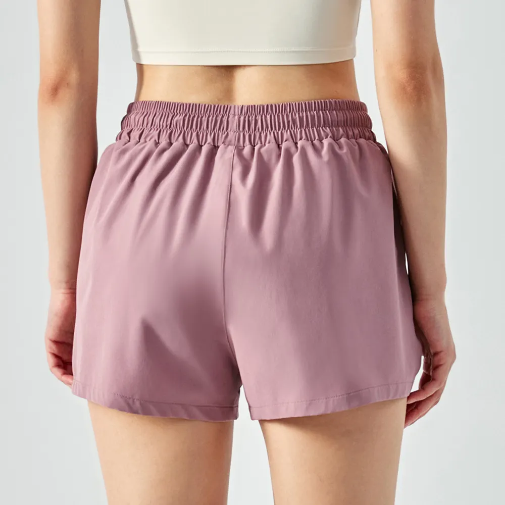Buy Hergymclothing 2 in 1 quick dry side slit everyday & basketball sports shorts for women at an affordable price