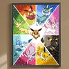 Anime Pokémon – Diamantgemälde mit rundem Bohrer – 30*40 cm