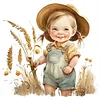 Farm Baby - 18CT Stamped Cross Stitch 25*25cm/9.84*9.84in