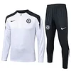 25/26 chelsea white Half-Zip Training Jacket Set