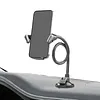 Powerful Suction Cup Phone Holder with Adjustable Flexible Tube Gooseneck Mobile Phones Stand Non-Slip Windshield Window Mobile Holders for Car Truck Compatible (Grey)